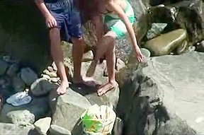 Outside Movie Of Inexperienced Sexy Couple Enjoying