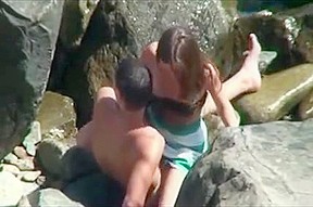 Outside Movie Of Inexperienced Sexy Couple Enjoying