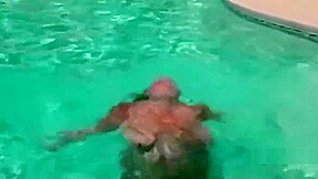 PAWG in a Vegas pool