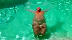 PAWG in a Vegas pool