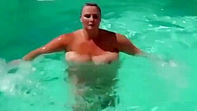 PAWG in a Vegas pool
