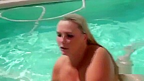 PAWG in a Vegas pool