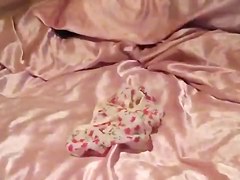 Pantied Sissy playing with himself