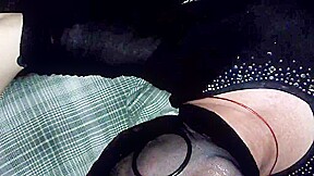 Pantyhose blowjob
