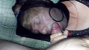 Pantyhose blowjob