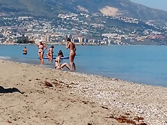 Pee At Public Beach Shower