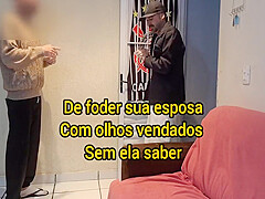 Pegadinha Com Esposa Esposa Com Olhos Tampados E Amigo Do Esposo Entra De Surpresa! 12 Min