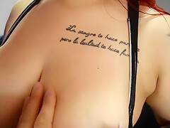 Personlig Træner Knepper Hot Busty Redhead Mens Du Træner Hende Derhjemme