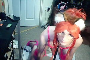 Pet Sissy Humiliates Herself Playing With Her Cock