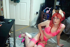 Pet Sissy Humiliates Herself Playing With Her Cock