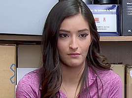 Petite Shoplifting teen 18+ Gets Fucked Hard For Thieving