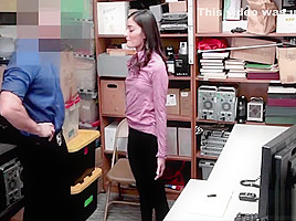 Petite Shoplifting teen 18+ Gets Fucked Hard For Thieving