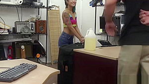 Petite cutie Asian teen 18+ Massages her way to good cash deal