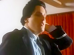 Pilot fucking stewardess in black nylons