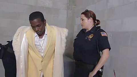 Pimp Step daddy Caught By Horny Officers Gets Handled Just T