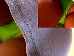 Plain suit surprising upskirt
