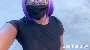 Playing With My Glass Dildo Behind The Mall Parking Lot