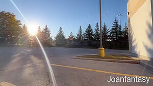 Playing With My Glass Dildo Behind The Mall Parking Lot