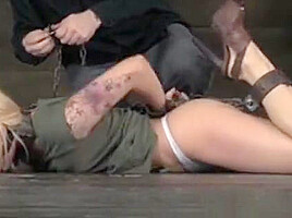 Poor Female Slave Gets Bound And Hanged By Her Master