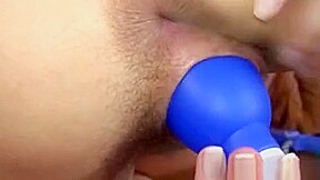Pregnant Redhead Pumps Her Vagina