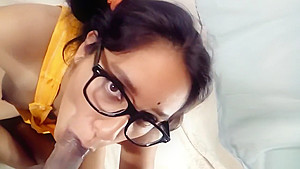 Preschool mistress with beauty tits trying deepthroat