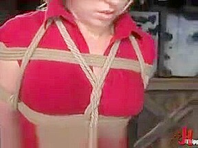 Pretty Chestnut Babe Bondage And Fucked