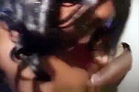 Pretty Eyes Ebony Sucks Cocks Of All Colors In Glory Hole