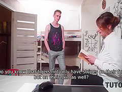 Pretty Prof Is Banged By Guy Who Is Young Enough