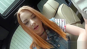Pretty sweetie gives a blowjob in pov and gets spread pussy poked