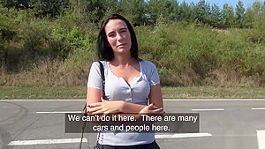 Public Agent Firm assed hottie loved getting fucked outdoors