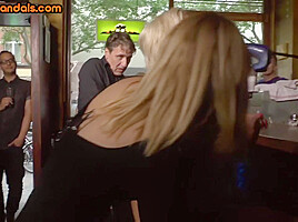 Public BDSM loving anal MILF fucked in group voyeur sex