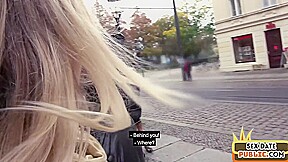 Public BJ babe fucked by her sex date after outdoor sucking