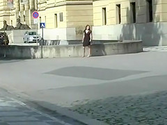 Public upskirt flashing