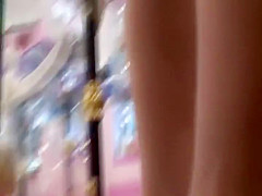 Python skin stilettos and a short skirt
