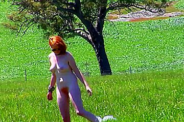 REAL REDHEAD ISADORA PINK ZEPPELINS SHAGGY RED BUSH PALE SKIN three