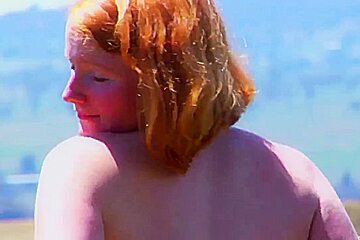 REAL REDHEAD ISADORA PINK ZEPPELINS SHAGGY RED BUSH PALE SKIN three
