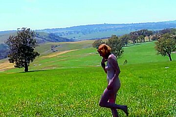 REAL REDHEAD ISADORA PINK ZEPPELINS SHAGGY RED BUSH PALE SKIN three
