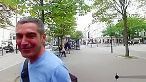Real French Mature fucks in restaurant's WC