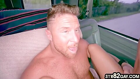 Real Str8 Picked Up Hunk Fucks Gay Stud In Van Till Cum