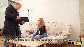 Red Haired Waitress Delays Debt And Fuck Pric