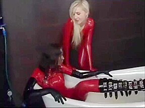 Red Latex Bathtub