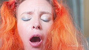 Red-haired bitch gave her ass to her (wet) - PissVids