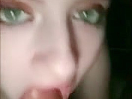 Redhead Gets A Mouthful of Cum