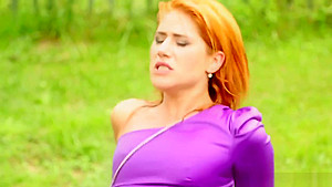 Redhead Piss Babe Cockriding In Urine Trio