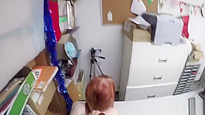 Redhead Thief Krystal Orchid Bend Over For Frisking