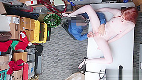Redhead Thief Krystal Orchid Bend Over For Frisking