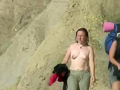 SPY AT THE BEACH 3 NICE CHICK GO TOPLESS