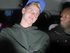 Sam Tyson Handles Two Black Cocks