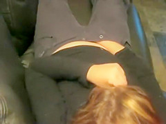 Secretly watching as she gets horny