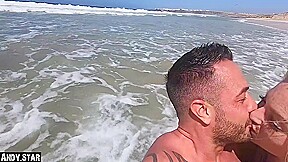 Sex On The Beach Fucks German Blonde Skinny Outdoor With Andy Star